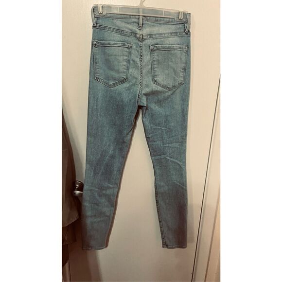 FRAME HIGH RISE CIGARETTE LIGHT WASH JEANS SIZE  25 - Picture 5 of 11